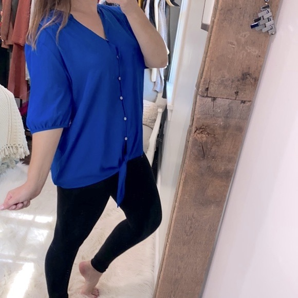 Chicos blue top size 3 - Picture 2 of 8